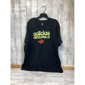 Preppy Streetwear Coquette Utility Adidas Men T-Shirt Size XXL Black Yellow